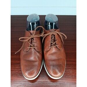 Cole Haan Original Grand Plain Oxford Leather Shoes Size 8.5B Brown Preppy EUC